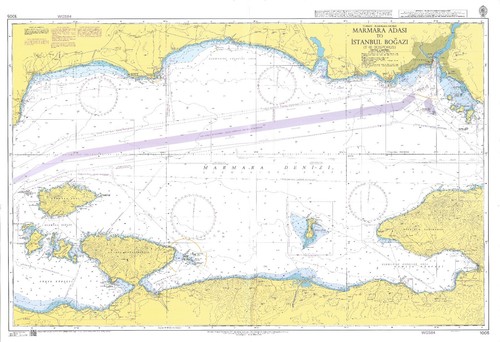 Carte détroit istanbul - détroit, d'istanbul