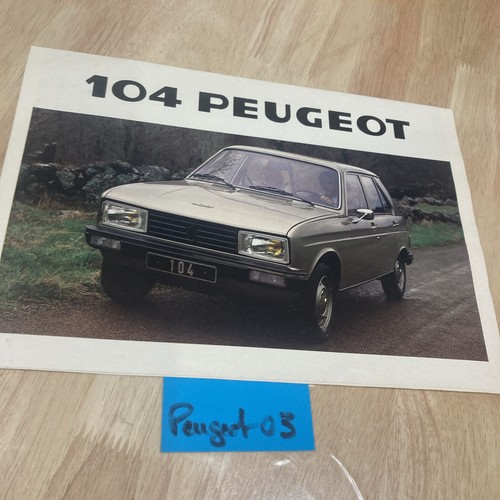 Peugeot 104 gl6 zl zs - peugeot, gl