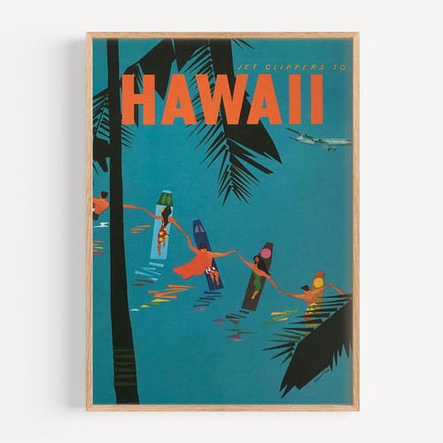 Hawaii pan 1950 retro - pan,