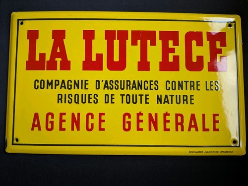 Plaque émaillée