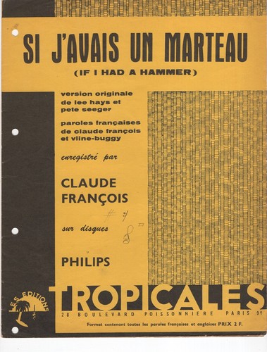 Claude françois partition - franÇois,