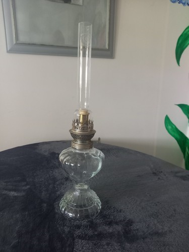 Lampe pétrole verre - lampe, en