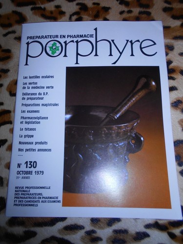 Revue porphyre préparateur - porphyre,,