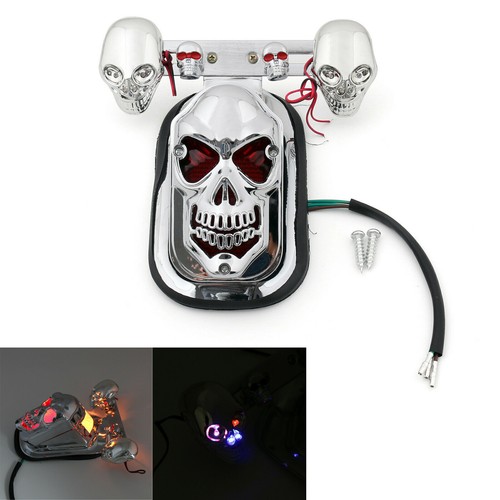 Chrome moto skull - chrome,
