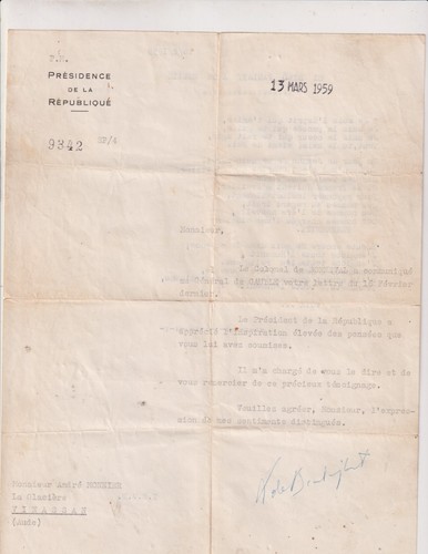 Mars 1959 de gaulle - mars,