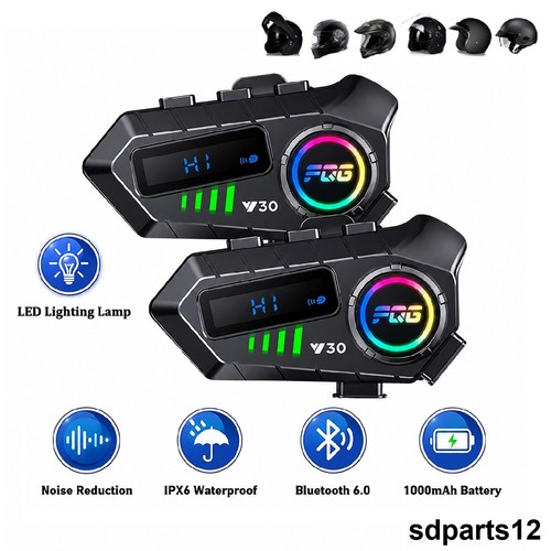 Bt6 casque moto intercom - 2x, bt6.0