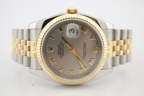 Rolex datejust two tone 18k - two,
