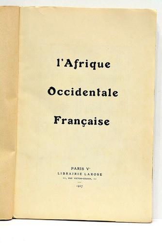 Livre ancien afrique - livre, l'afrique