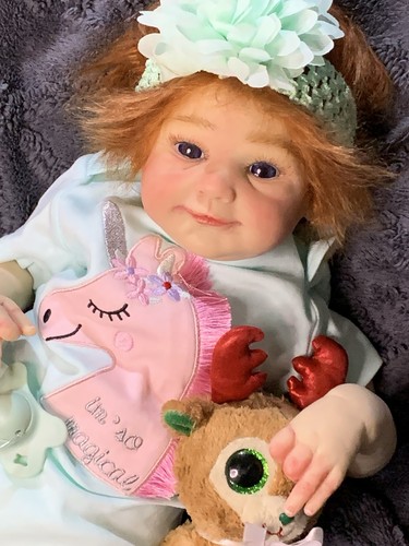 Sweet newborn reborn baby - sweet, girl