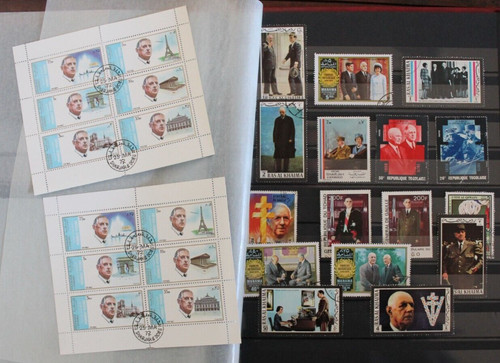 Lot timbres feuillets - timbres,, sur