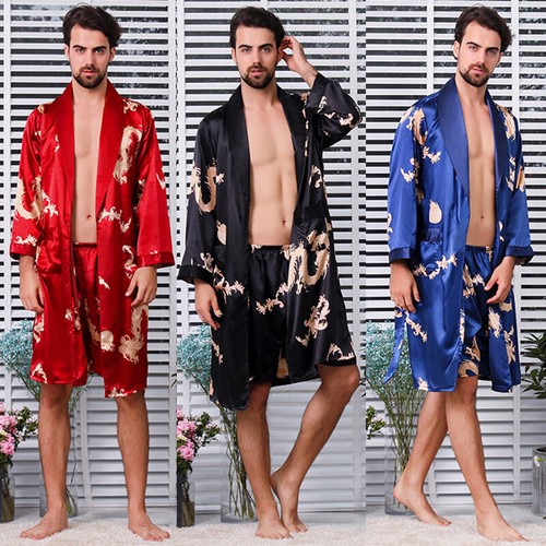 Hommes soie comme pyjama - soie,