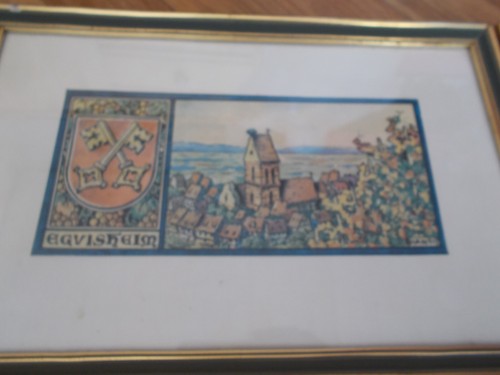 Eguisheim tableau encadré - tableau,