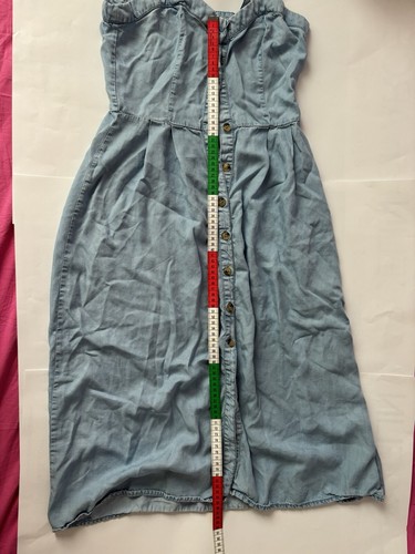 Robe longue chambray bershka - chambray,