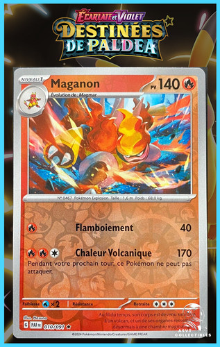 Carte pokémon maganon 010 - carte,