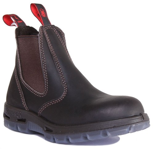 Red back bottes chelsea femme - back,