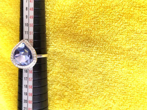 Bague argent coeur cristal - bague,