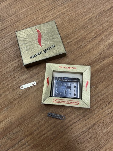 Briquet silver match boite - silver,