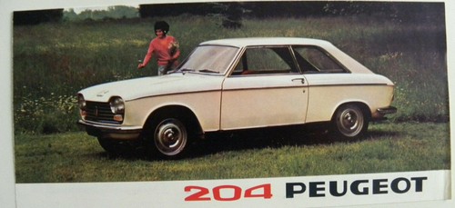 Petite brochure peugeot 204 - petite,