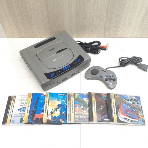 Sega saturn gray console - sega,