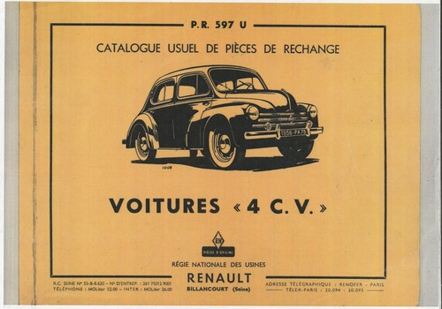 Catalogue piéces détachés