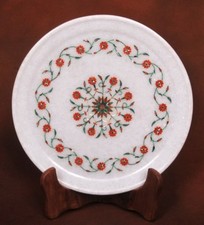 Plaque En Marbre Florale