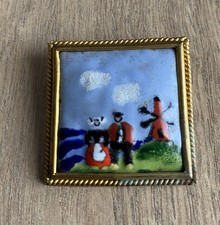 Broche émaux de Limoges