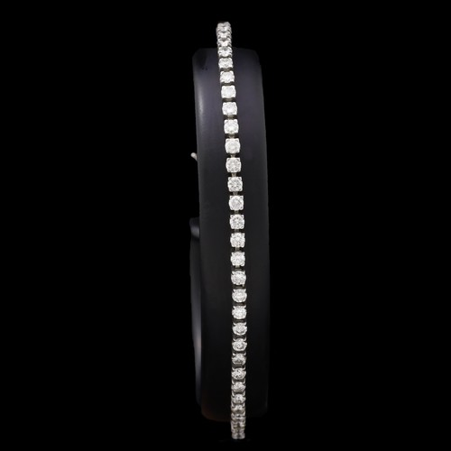 Bracelet tennis blanc - en,
