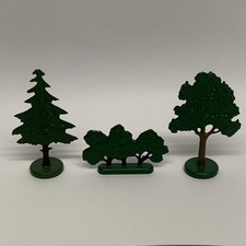 Lot 3 arbres anciens Lego pour décor, set et voitures camions HO 1/87