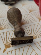Ancien TAMPON PTT Poste postier ; réformé bronze : EXPRESS