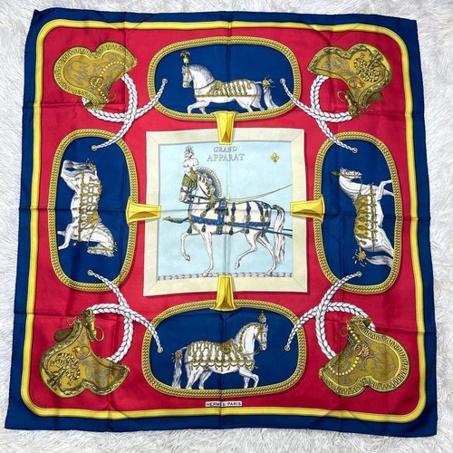 Hermes carre silk scarf - hermes,