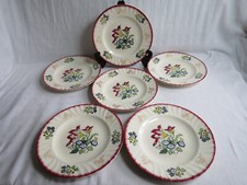 Assiettes plates faïencerie - assiettes,