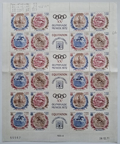 Bloc monaco 890 893 - monaco, 890/893