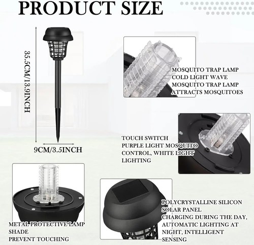 Lampe solaire anti moustiques - solaire, anti-moustiques