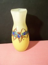 vase en pate de verre,art-deco,signé leg h 27 cm