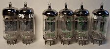 12AU7S Vacuum tubes. 6 tubes, a quad  and a pair same prod.code .6025 and 5915  
