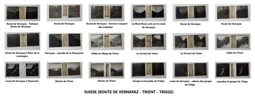 Lot plaques verre c1910 - lot,