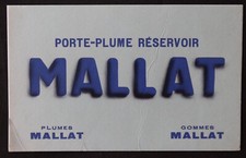 BUVARD MALLAT 7 stylo gomme plume porte-mine pen nibs blotter Löscher