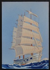 Carte postale bateau