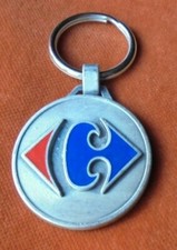 Porte-clés CYCLO 51 Marne Enseigne CARREFOUR 1984  Hypermarchés - Cyclisme vélo