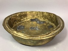 Très ancien grand CONFITURIER BASSINE Dinanderie de CUIVRE JAUNE 18° 