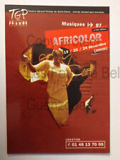 AFRICOLOR MUSIQUES TGP THEATRE SAINT DENIS 1997  carte postale 