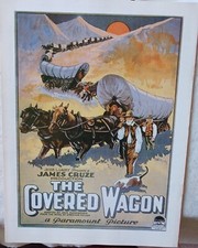 CINEMA - Mini affiche A4 - La Caravane vers l'Ouest -Jesse L Lasky - 1923