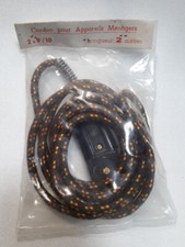 Rallonge cordon électrique tissé gainé 2m vintage woven sheathed extension cord