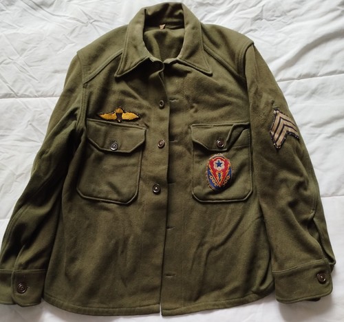 Chemise veste laine militaire - laine,