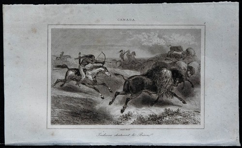 1849 indiens chassant le - -,