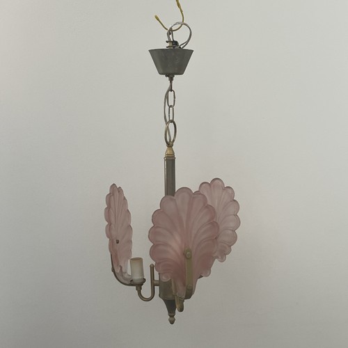 Lustre métal doré tulipes