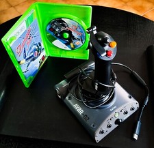 👻 Joystick Aviateur Xbox 360 Saitek AV8R-02 USB + Jeu Damage Inc Très Bon État