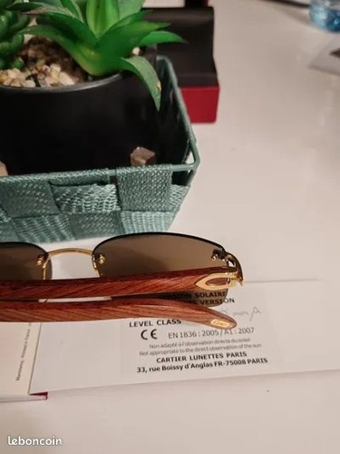 Lunettes cartier decor bois - cartier,