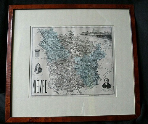 Nièvre carte ancienne