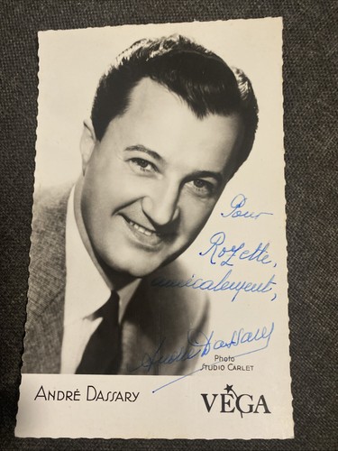 Carte postale chanteur - postale, andre